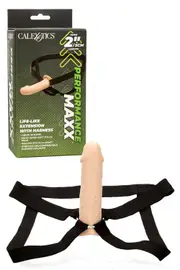 California Exotic Performance Maxx 7" Life Like Penis Extension Sleeve plus Harness