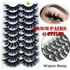 Wispy Flared Crisscross Lash Extension 5D Faux Mink Hair False Eyelashes