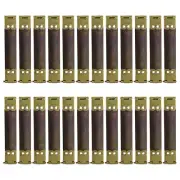 24Pcs Metal Internal Flex Frame, 8cm/3.1" Purse Frame Handbag Hinges, Bronze