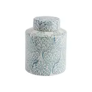 Blue & White Decorative Ceramic Ginger Jar with Lid