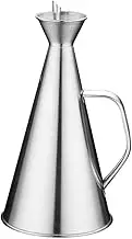 Leakproof Oil Dispenser Bottle, 500ml Stainless Steel Non Drip No Mess Pourer Drizzler for Olive Oil, Vinegar & Other Liquids, Kitchen BBQ Utensil, Pack of 1