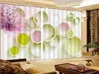 Blear Feeling 3D Curtains Blockout Photo Printing Curtains Drape Fabric