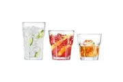 Cellar Tonic 18 Piece Facet Glass Tumbler Set