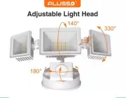 ALUSSO LED Security Outdoor Light 40W PIR Sensor Ultra Bright 4600lm Flood