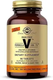 Solgar – Iron-Free Formula VM-75, 90 Tablets
