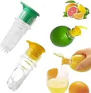 2025 New Screw-top Lemon Squeezer, Lemon Juicer Squeezer, Squeezer Screws on Lemon, Manual Lemon Orange Juicer Extractor Built-in Filter Orange Citrus Press, Spout, Easy To Twist (Mix)