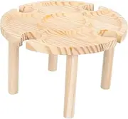 Mipcase 1pc Durable Picnic Wine Table Portable Wooden Outdoor Dining Rack for Fruits and Wine for Picnics Camping Beach Gatherings and Outdoor Festivals