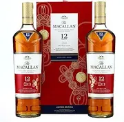 The Macallan 12 Year Old Double Cask Limited Edition Year of Pig (2019) 700ml TWIN PACK @ 40% abv