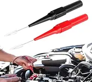 Multimeter Test Probe Kit - 2pcs 0.7mm Wire Probes with Piercing Tips, Circuit Detection Tools | Compatible with Standard Banana Socket for Automotive Diagnostics, Electronic Maintenance, and Voltage