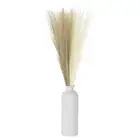 30PCS Faux Pampas Grass, 22"/55cm Artificial Fluffy Grass Stems, Brown, Yellow
