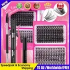 Useful Individual Cluster Lashes Kit 10-16mm DIY Lash Extension Kit for Home DIY