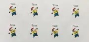 24x Personalised Christmas Gift Stickers Labels Minion Santa
