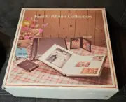 Vintage New Old Stock Bonded Leather Family Photo Album Boxed Set Hong Kong
