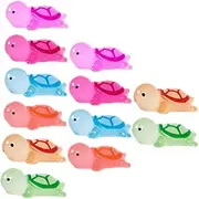 ERINGOGO 12pcs Luminous Turtle Figurines Miniature Animal Decor for Office Garden and Cake Decoration Creative Glow Dark Tortoise Scene Props