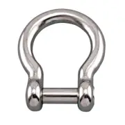 STAINLESS BOW SHACKLE WITH NO SNAG PIN 7/8" (S0116-NS22)
