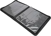 Baxnore 12 Pockets Card Binder, PU PP Large Capacity Zip Trading Card Album, Transparent Watertight Trading Card Photo Collector for Home 480 Cards