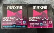 Vintage Maxell SuperDisk 120MB 2-3 Pack LS-120 Diskettes 3M New Sealed