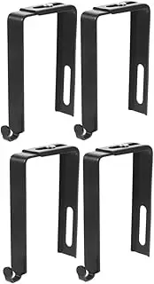 Cabilock Sets Multi-Function Partition Hooks Iron Door Hangers for Hats Bags Smooth Doors Cabinets Pcs