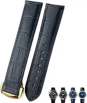 [AEHON] 21mm 20mm 22mm Cow Leather Watch Strap for Omega Seamaster 300 Speedmaster Watch Bands