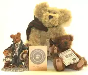 BOYDS BEARS MOHAIR LE UNCLE GUS & HONEY BUNCH RETIRED 12" NWT 97 QVC
