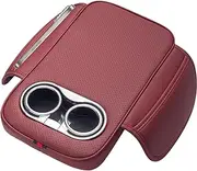 Car Console Cover - Middle Console Cover Car Armrest Cover - Cushion Storage Box Arm Rest Covers, Leather Cup Holder Center Console Organizer, Car Interior Accessories