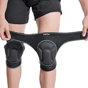 Men/Women Adult Crawling Knee Pads For Cleaning, Work, Construction, Floors,With Velcro Soft Foam Kneepads Perfect For Gardening and Housework,Painter,Housekeeping,Weeding/Planting,Photographe.Black M