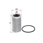Sakura Fuel Filter for Claas Jaguar 70SF OM401 V6 12V Forage Harvester 75-84
