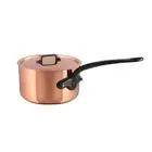 Mauviel M'Heritage M'150 CI Sauce Pan With Lid, Cast Iron Handle, 3.4-Qt