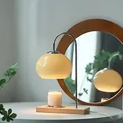 Retro Glass Candle Warmer Lamp, Dimmable Aromatherapy Candle Lamp for Study Office Home Decor Bedside Bedside,Best Holiday Gifts