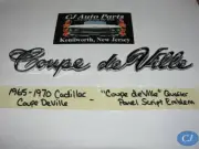 NEW 1965-1970 CADILLAC "COUPE DEVILLE" QUARTER PANEL FENDER SCRIPT EMBLEM (for: Cadillac)