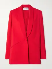 [Carolina Herrera] Carolina Herrera - Wool-blend Blazer - Red - US8 US 8 Red