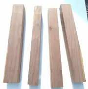 Pack Of 4 Black Walnut Turning Wood Blanks Spindle/Pool Cue Square Various Sizes