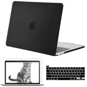 Matte Black Shell Case & KB Cover & HD Film for MacBook Pro 13 inch A1989 2018