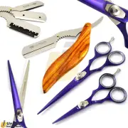Men’s Haircut Barber Kit Hair Cutting Scissors Shears Shave Razor