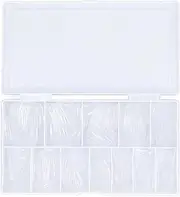 Stiletto Nail Tips Clear Multi Size Ultra Thin Pre Shaped False Gel for Home DIY Salon 08#