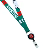 NRL Lanyard with Retractable ID Clip - South Sydney Rabbitohs