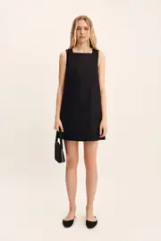 EMMA SHIFT DRESS - BLACK