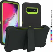For Samsung Galaxy S20 Ultra S10 Plus S9 Shockproof Case Kickstand Belt Clip
