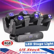 6 Eye LED RGB DMX Moving Head Stage Light Beam Laser Bar Disco Party DJ Lighting