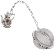 Ganz Pink Roses Teapot Charming Tea Infuser with Enameling