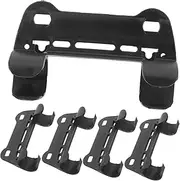 DINHEAROM 5Pcs Durable Bike Pump Fixing Clip Portable Retaining Bracket Mount for Inflator Frame Accessories Lightweight Holder for Bicycle Use Black