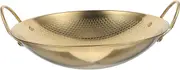 PAMINGONO Double Handle Stainless Steel Cooking Pot Kitchen Wok with Non Stick Surface for Meals and Seafood Heat Resistant Design for Easy Cleaning