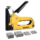 Upholstery Staple Gun Heavy Duty, 4-in-1 Stapler Gun with 4000 Staples, Manua...