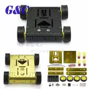 4WD Drive Aluminum Mobile Robot Platform for Robot Arduino DIY kit Gold