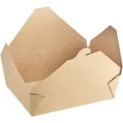 Choice Kraft Folded Paper Take-Out Container 7 3/4" x 5 1/2" x 200/CASE