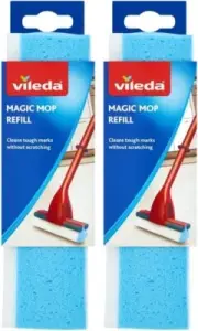 Vileda Magic Mop Refill Blue Pack of 2