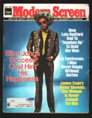 MAG: Modern Screen 121975-Dell-Elton John cover & story-John Wayne-Robert Red...