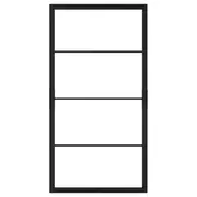 SKYTTA sliding door frame, black, 102x196 cm