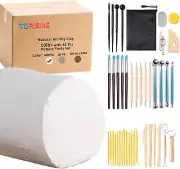 Air Dry Clay 10 Lbs with 42 Pcs Set Pottery Clay Tools Set for Hand Modeling and