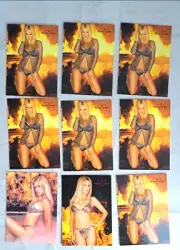 9 x Benchwarmer Cards 2002 Pamela Paulshock & Shauna Sand Lamas